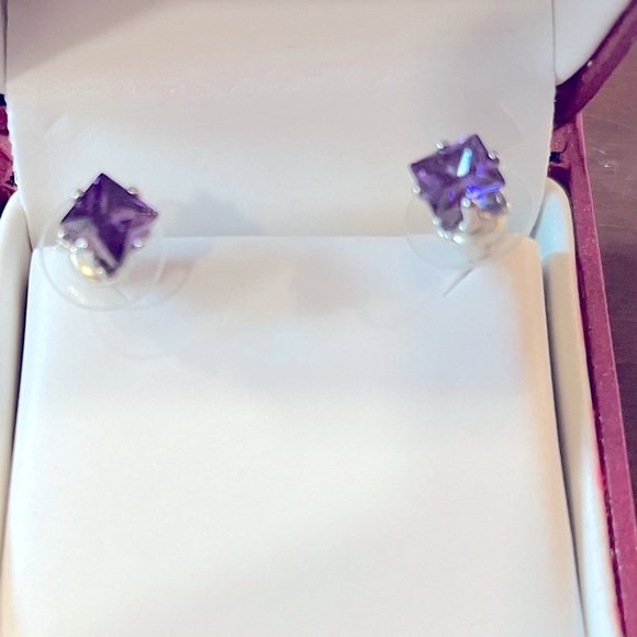 Jewelry - Iolite purple stud earrings
